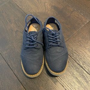 Toms Boys Dress Shoes Blue